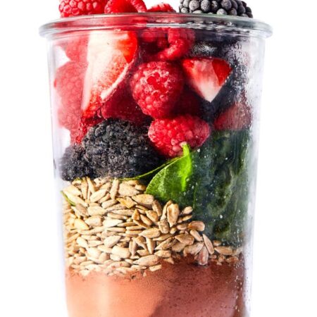 Chocolate-Berry Protein Smoothie