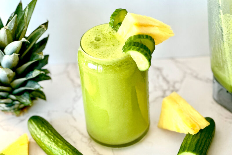 Creamy Pineapple Cucumber Smoothie - Image 5