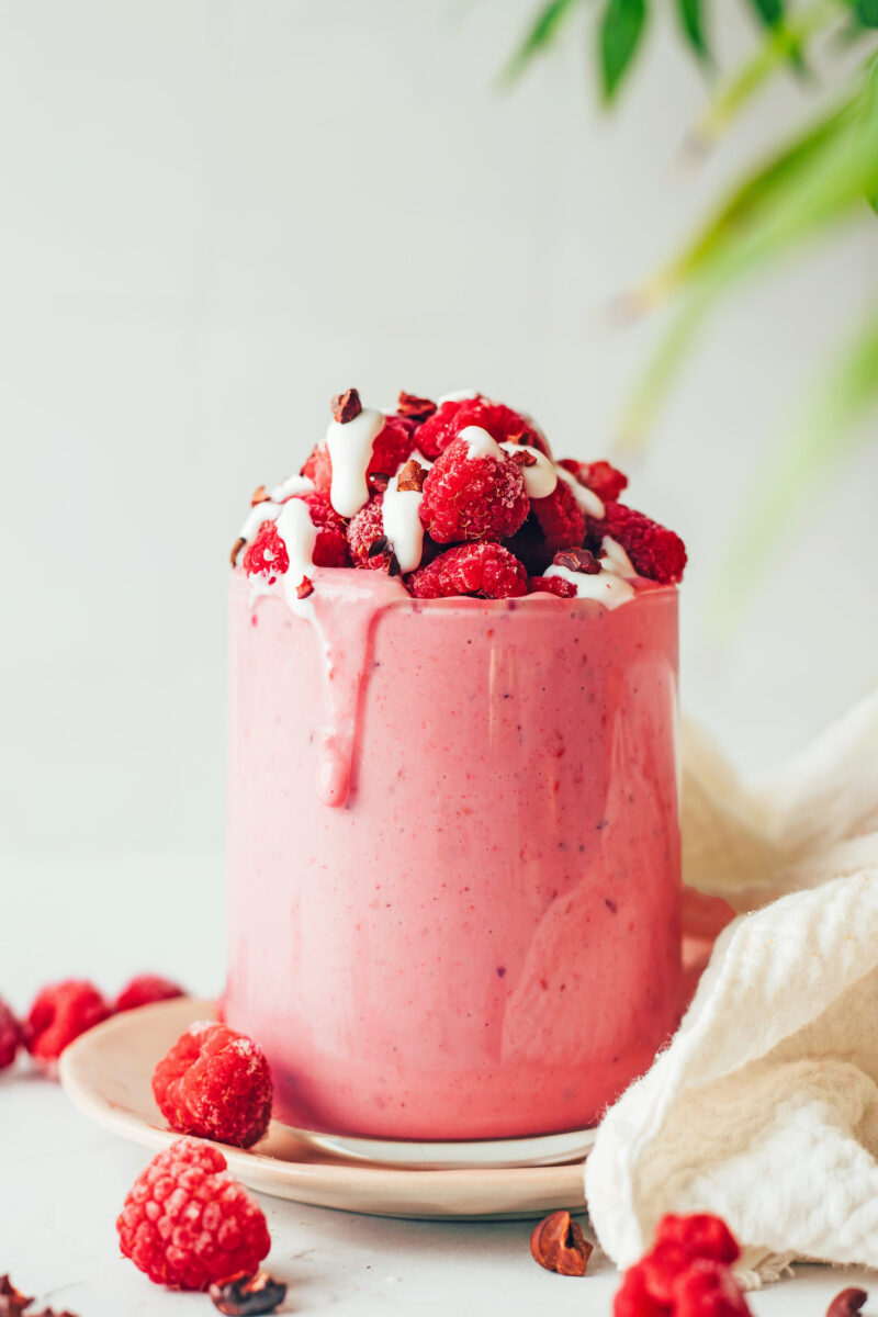 Coconut Raspberry Smoothie
