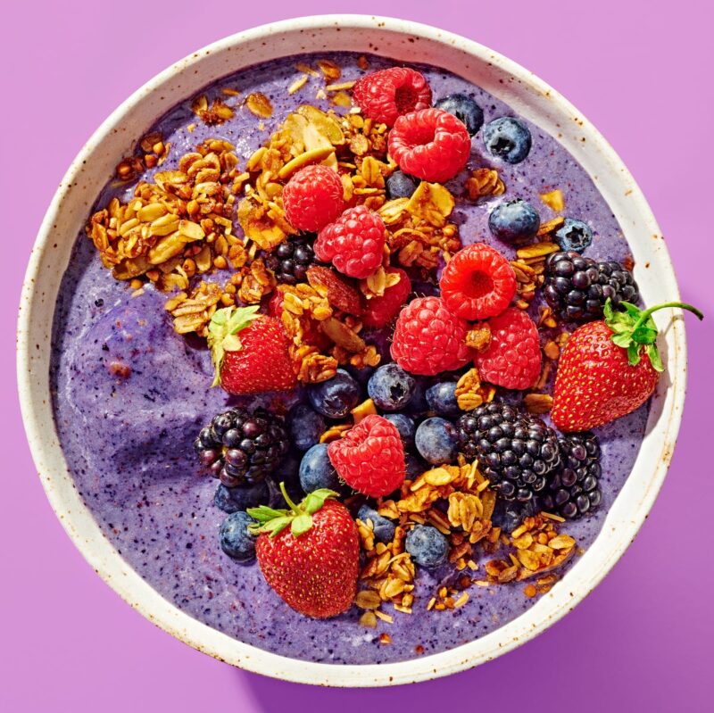 spiced-blueberry-smoothie-bowl-for-women-health